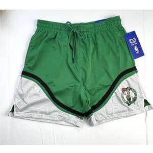Boston Celtics NBA Team Logo Ultra GAME GREEN WHITE Basketball Shorts Sz Medium